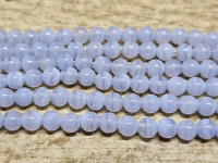 Chalcedon Kettenstrang Kugel ca. 6 mm / ca. 40 cm