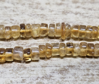 Citrin Kettenstrang Scheibe ca. 5-6 mm / ca. 35 cm