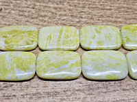 Lemon Jade Kettenstrang Rechteck ca. 25 x 35 mm / ca. 35 cm