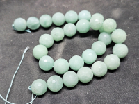 Amazonit Kettenstrang Kugel facettiert ca. 13-14 mm / ca. 40 cm