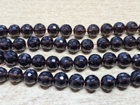 Rauchquarz Kettenstrang Kugel facettiert ca. 12 mm / ca. 40 cm