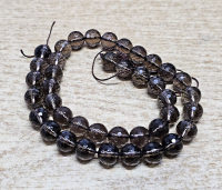 Rauchquarz Kettenstrang Kugel facettiert ca. 8 mm / ca. 40 cm