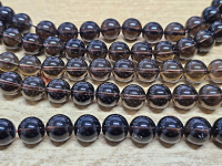 Rauchquarz Kettenstrang Kugel ca. 14 mm / ca. 40 cm