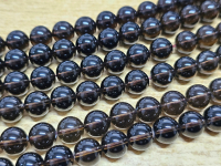 Rauchquarz Kettenstrang Kugel ca. 12 mm / ca. 40 cm