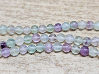 Fluorit Kettenstrang Kugel ca. 6 mm / ca. 40 cm