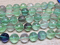 Fluorit Kettenstrang Kugel facettiert ca. 16 mm / ca. 40 cm