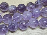 Amethyst Kettenstrang Kugel ca. 30 mm / ca. 40 cm