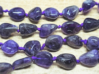 Amethyst Kettenstrang Nugget ca. 10-15 mm / ca. 40 cm