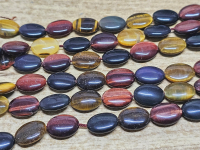 Tigerauge multi Kettenstrang Oval ca. 18 x 13 mm / ca. 40 cm