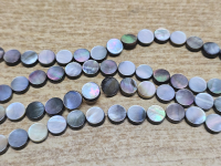 Perlmutt / Black Lip Kettenstrang Scheibe ca. 10 mm / ca. 40 cm