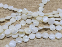 Perlmutt Kettenstrang Scheibe ca. 10 mm / ca. 40 cm