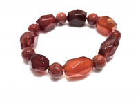 Achat rot Armband�ca. 13/14 mm facettiert ca. 20 cm