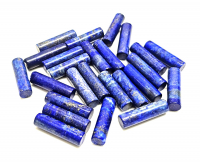 3er Set Lapislazuli (behandelt) - Zylinder ca. 10 x 35-38 mm