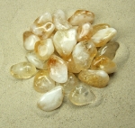 Citrin gebrannt Trommelsteine aus Brasilien VE = 500 gr.