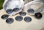 3er Set HEMATIT - Donut 40 mm