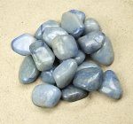 Blauquarz Trommelsteine aus Brasilien VE = 500 gr.